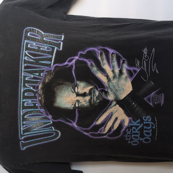 Rare Vintage WWF Wrestling 1997 Undertaker "The Dark Days" T-Shirt Tee M Medium - Picture 4 of 13